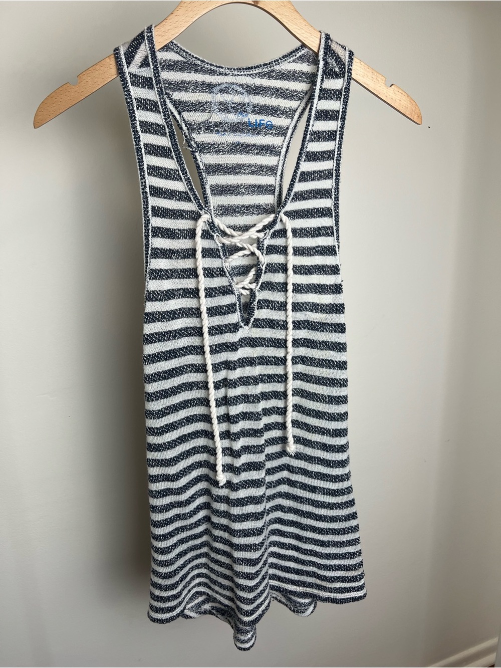 Blue Life Stripe Tank Top